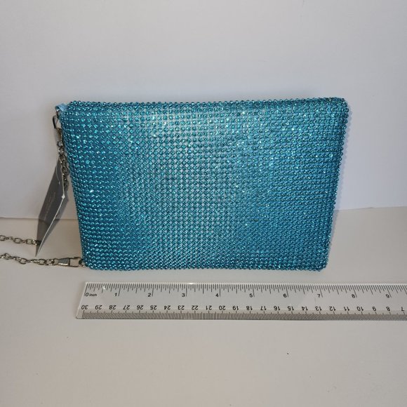 D'Margeaux NewYork Crystal Evening Bag - Light Blue - Picture 5 of 7
